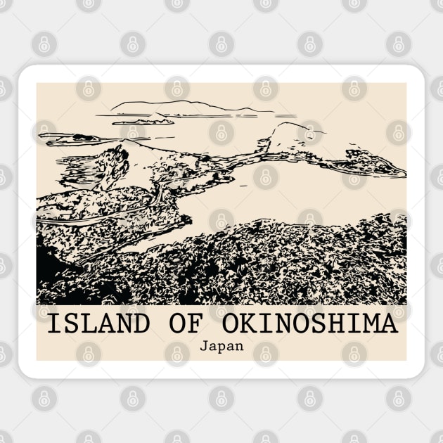 Island of Okinoshima - Japan Magnet by Lakeric